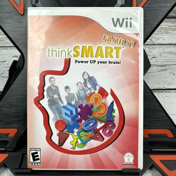ThinkSMART Family! Wii Game Power UP Your Brain! Educational Family Fun - Picture 1 of 3